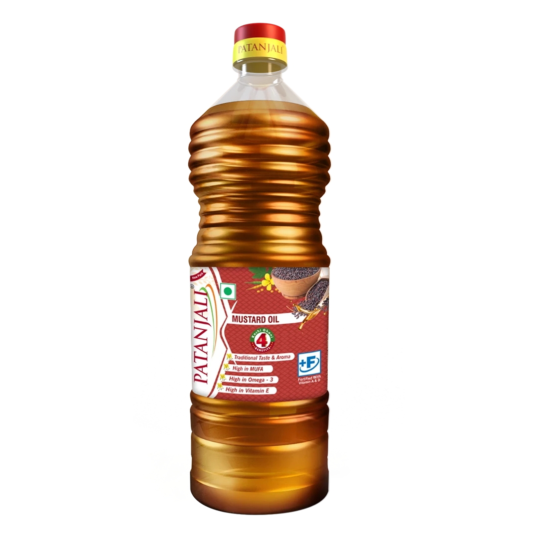Patanjali Kachi Ghani Mustard Oil Edible Oil 1 ltr